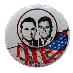 George Wallace Pin Pinback Button Brooch 1970s Presidential Political Democratic